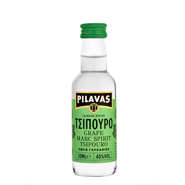 “pilavas” tsipouro without anise in standard bottles
