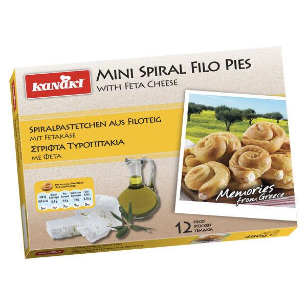“kanaki” mini cheese pies spira – 12 pieces