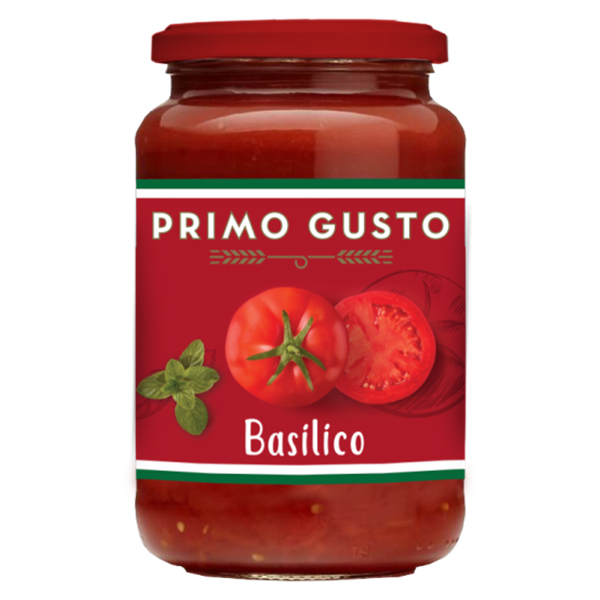 “primo gusto” pesto basilico sauce in jar