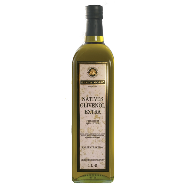 “crete gold” extra virgin olive oil marasca glass bottles
