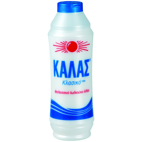 “kalas” table salt fine in plastic bottle