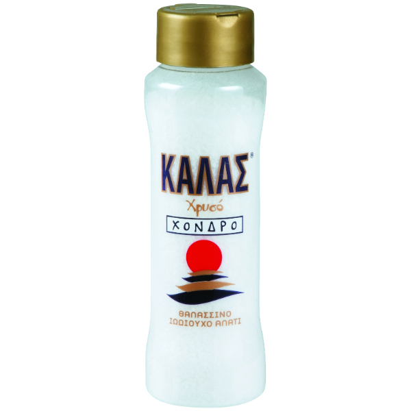 “kalas golden” table salt coarse  in plastic bottle