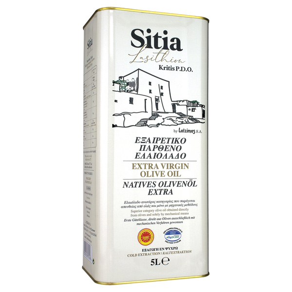 “latzimas ” extra virgin olive oil p.d.o. sitia in tin