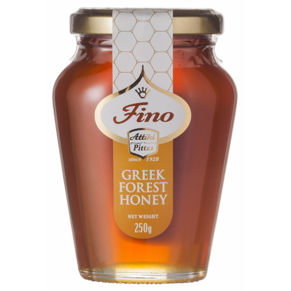 “fino” 100% greek honey from forest trees in jar