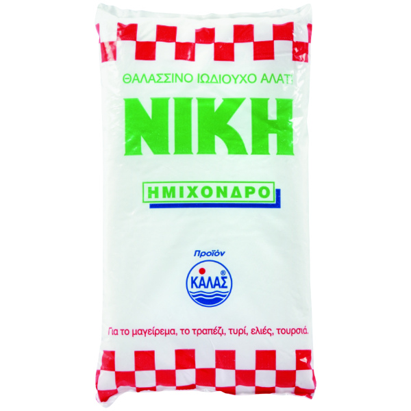 “niki” salt semi-coarse in plastic bags