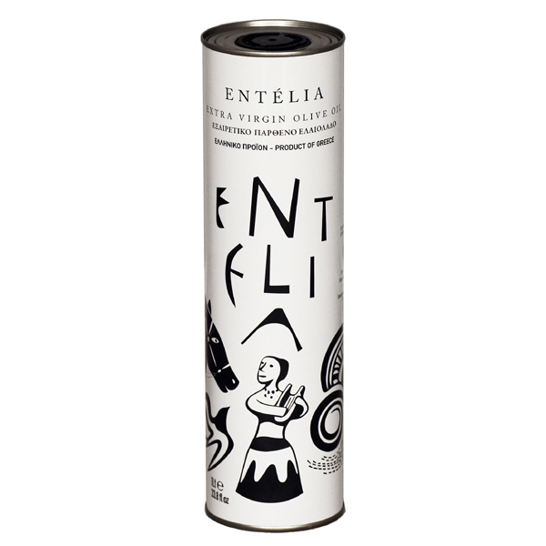 “entelia” extra virgin olive oil p.g.i. chania in tins