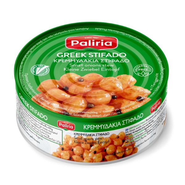 “paliria” stifado onions in easy open tins