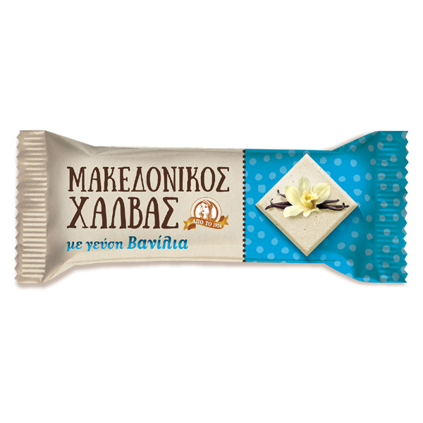 “macedonian” vanilla halva bars in cellophane