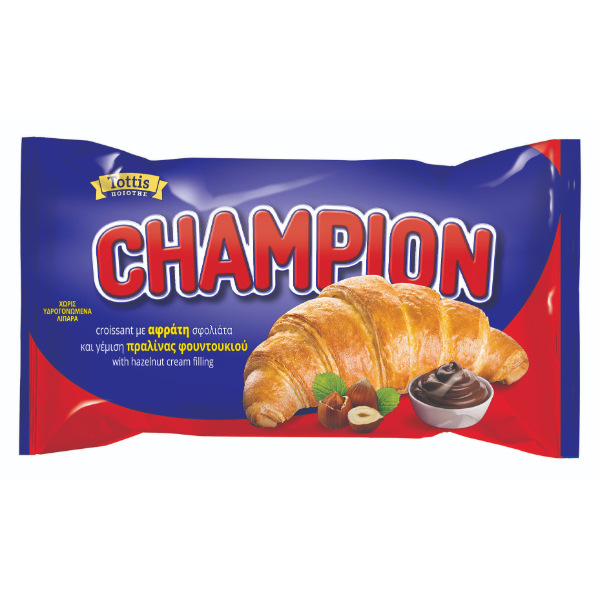 “champion” croissant with cocoa cream filling