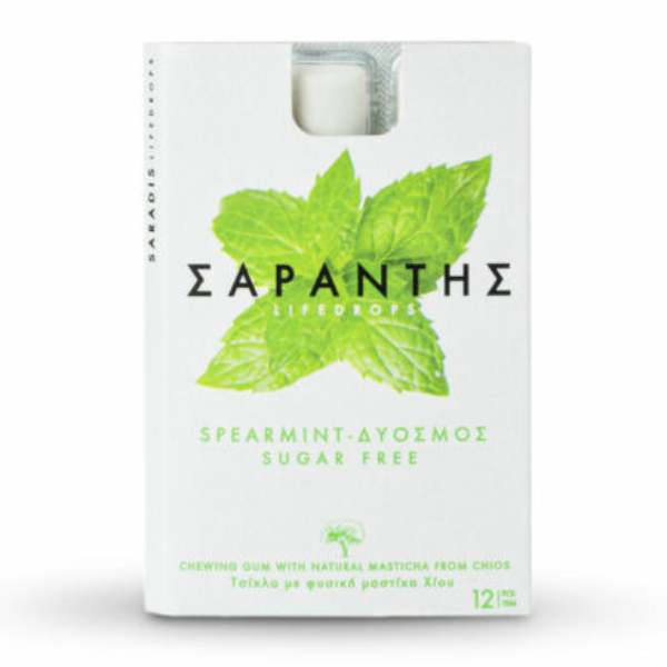 “sarantis lifedrops” guΞ with natural chios masticha sugar free with mint taste