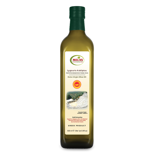 “melas” extra virgin olive oil p.d.o. lygoyrio asklipiou in metal tin