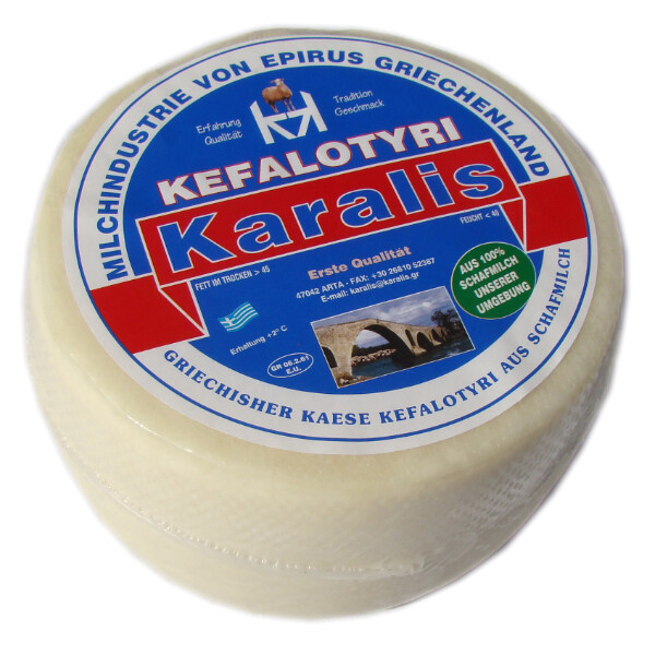 “karalis” kefalotiri cheese baby wheel 1 kg