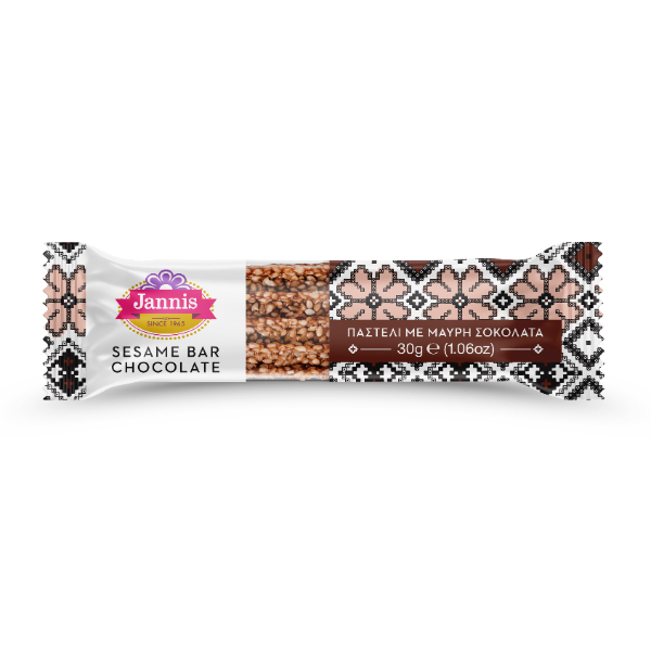 “jannis” sesame snack with dark chocolate