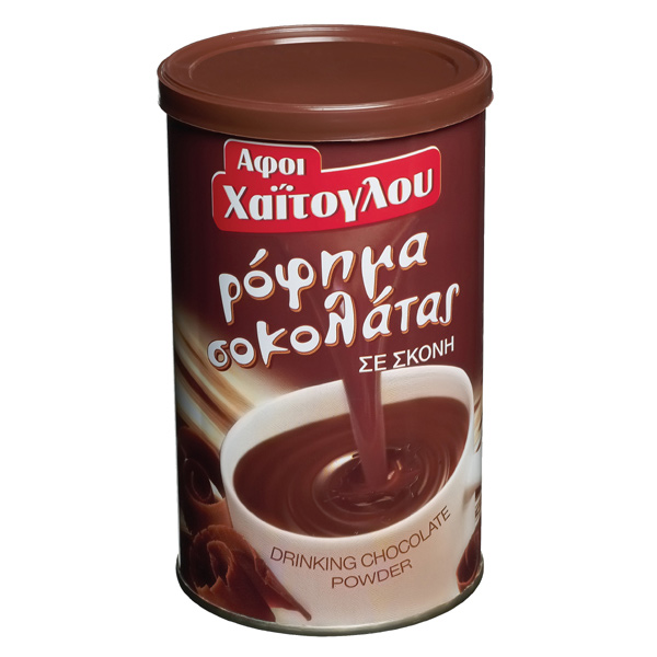 “hai” drinking chocolate powder in tin