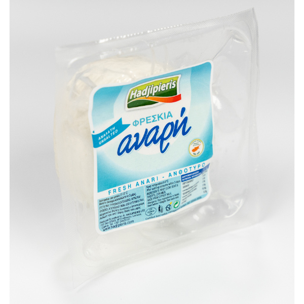 “hadjipieris” fresh anari without salt (ricotta) in vacuum pack