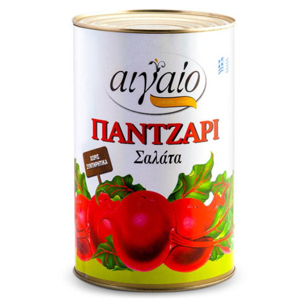 “aigaio” beetroot slices in tin