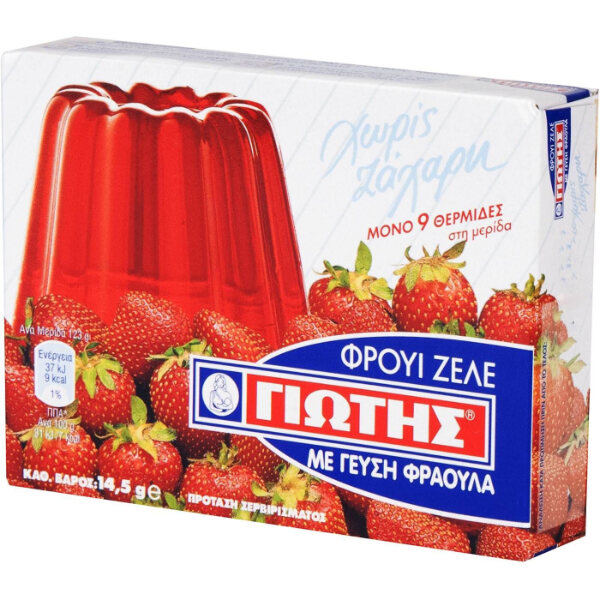 “jotis” fruit jelly strawberry without sugar in paper box