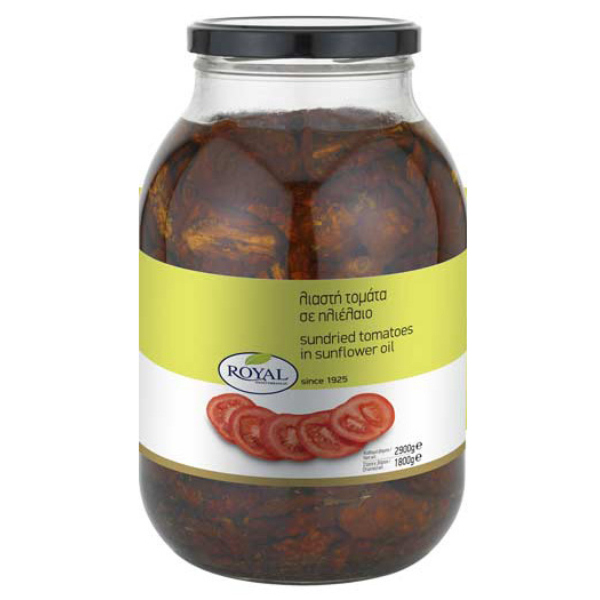 “royal” sundried tomatoes in oil in jars