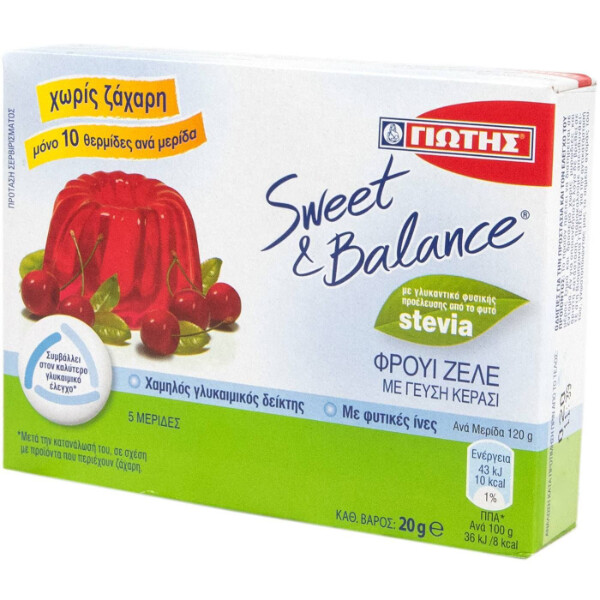 “jotis sweet & balance” cherry fruit jelly in paper box