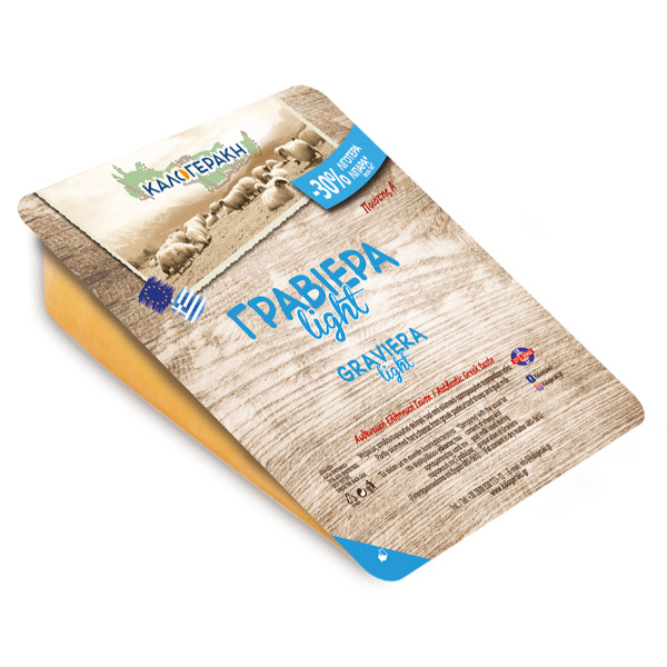 “kalogeraki” graviera light cheese 30% less fat in vacuum pack