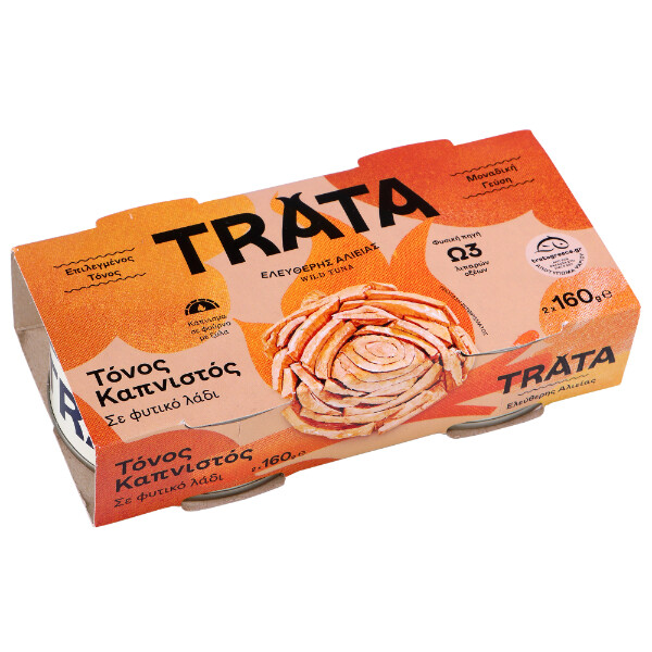 “trata” tuna fillet smoked in vegetable oil in can