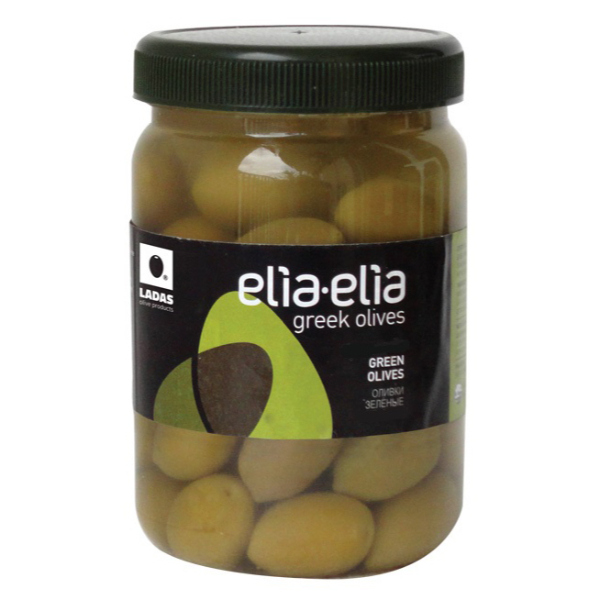 “elia-elia” halkidiki green olives colossal stuffed with almond in pet jar