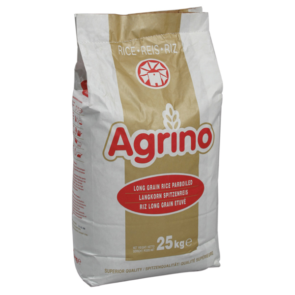 “agora” basmati (white aromatic rice from india) in plastic pillow bag