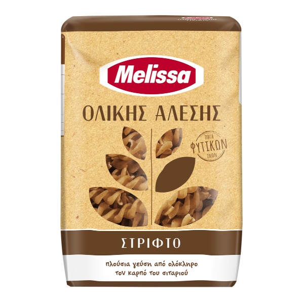 “melissa” fusilli / twists whole wheat