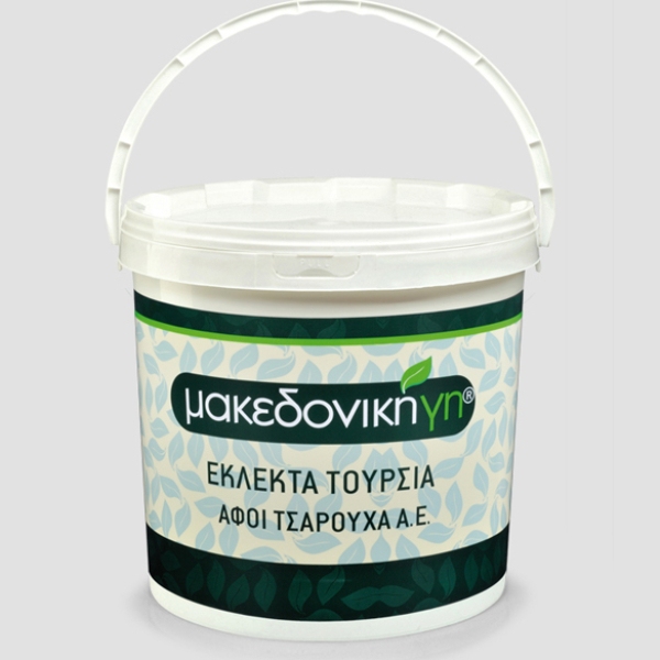 “makedoniki gi” cabbage leaves  in brine in plastic bucket