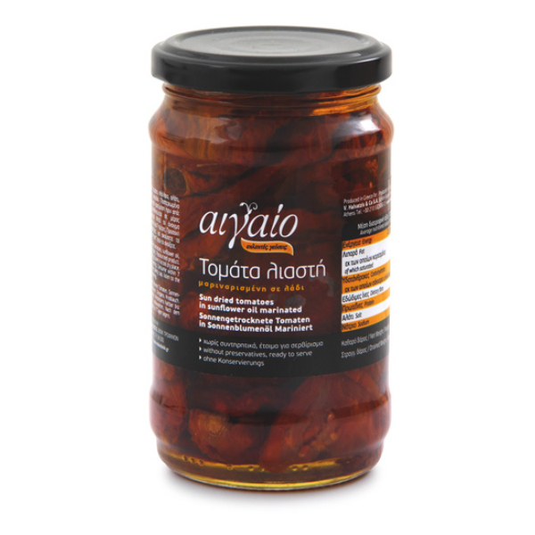 “halvatzis family” sundried tomatoes in jar