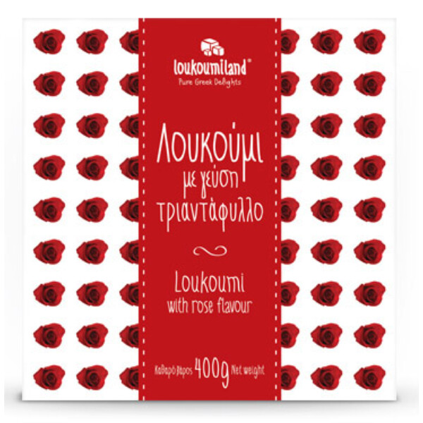 “loukoumiland” rose greek delight in paper box