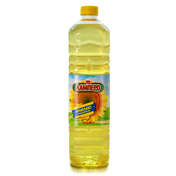 “lampero” sunflower oil in pet bottle